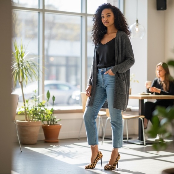 STUART WEITZMAN Pipespy Leopard-print Calf Hair Peep-Toe Platform Pump - Picture 1 of 13